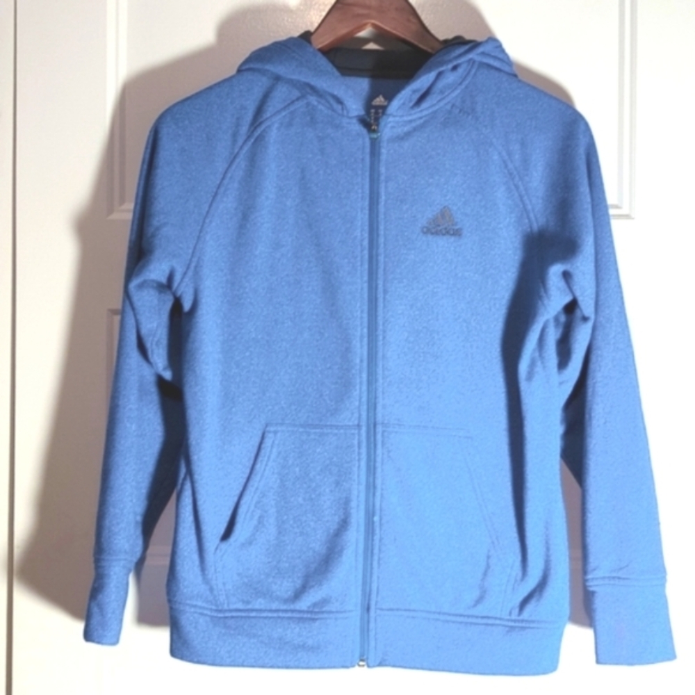 Adidas Climawarm Blue Brushed Hoodie